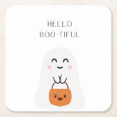 ハロー・ボティフル スクエアペーパーコースター (正面)