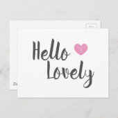 ハロー・ラブリー ポストカード (正面/裏面)