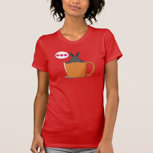 ハロー・リトル・グレーのバニーTシャツ Tシャツ (正面)