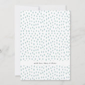 ハロー・ワールド |ブルードットベビーフォト誕生 案内状 (裏面)