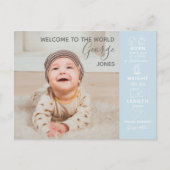 ハロー・ワールド 赤ちゃん フォトグラファー 発表 新しい ポストカード (正面)