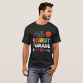 ハロー 小学一年生 ハート アップル Tシャツ (正面フル)