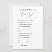 ハロー 誰が花嫁を知っている ブライダルシャワー ゲーム カード (正面)