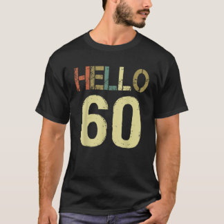 ハロー 60 バースデー 60歳の誕生日 ヴィンテージTシャツ Tシャツ