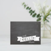 ハローchalkboardはがき ポストカード (スタンド正面)