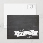 ハローchalkboardはがき ポストカード (正面/裏面)