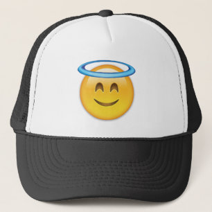 ハローEmojiの微笑の顔 キャップ