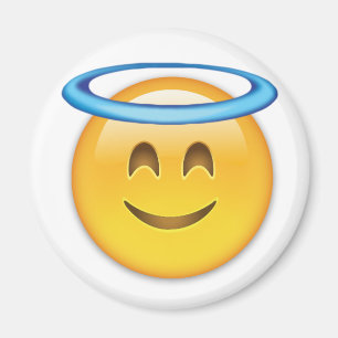 ハローEmojiの微笑の顔 マグネット