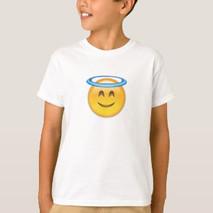 ハローEmojiの微笑の顔 Tシャツ