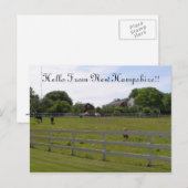 ハローfromニューハンプシャー ポストカード (正面/裏面)