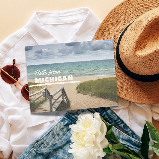 ハローfromミシガンビーチビベス ポストカード