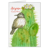 ハローfrom Arizona Cactus Wren Saguaro (正面)