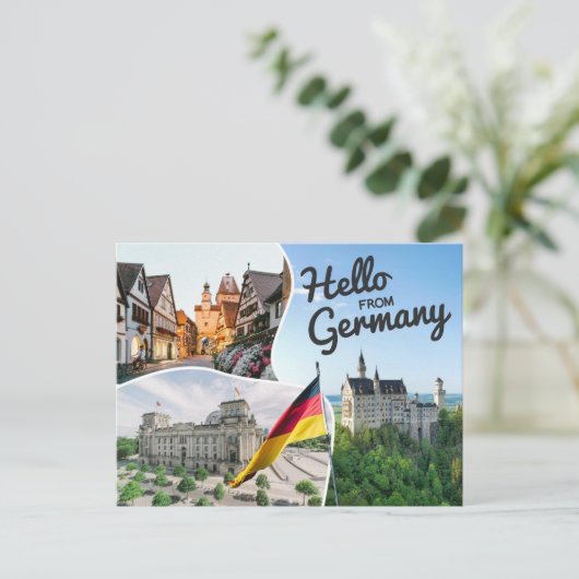 ハローFrom Germanyはがき ポストカード (スタンド正面)