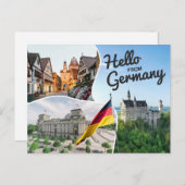 ハローFrom Germanyはがき ポストカード (正面/裏面)