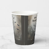 ハロ不気味ウィーンツリーとレイヴンとこうもり 紙コップ (右)