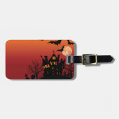 ハロ不気味幽霊のよく出るウィーンナイト ラゲッジタグ (正面横)