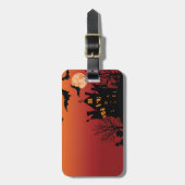 ハロ不気味幽霊のよく出るウィーンナイト ラゲッジタグ (正面縦)