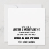 ハロ幽霊のよく出るウィーン招待状 招待状 (裏面)