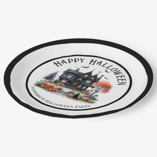 ハロ幽霊のよく出るウィーン ペーパープレート (アングル)