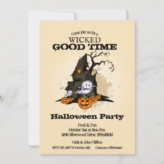 ハロ幽霊のよく出るウィーン 招待状 (正面)