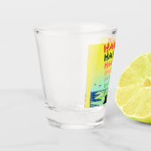 ハワイからのアロハ ショットグラス (左)