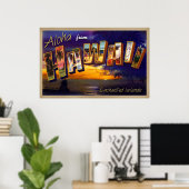 ハワイからのアロハ ポスター (ホームオフィス)