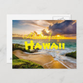 ハワイからのアロハ ポストカード (正面/裏面)