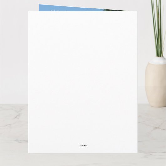 ハワイからのハッピーバースデーの郵便はがきの青い海! カード (裏面)