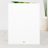 ハワイからのハッピーバースデーの郵便はがき カード (裏面)