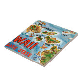 ハワイからの挨拶 タイル (側面)