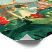 ハワイからの暖かい歓迎、ヴィンテージ航空会社の旅行 ポスター (角)