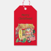 ハワイからアイスサンタクロースを剃る ギフトタグ (裏面)