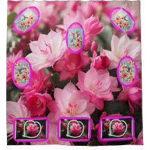 ハワイからハガキ巨大な花シャワーカーテン