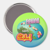 ハワイがアロハって！ マグネット (正面/裏面)