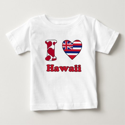 ハワイが大好き ベビーTシャツ (正面)