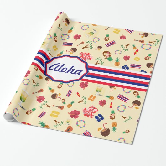 ハワイが有名なのは ラッピングペーパー (アンロールド)