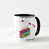 ハワイでのコーヒーと80年代の音楽 マグカップ (正面右)