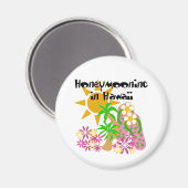 ハワイでの新婚旅行 マグネット (正面/裏面)