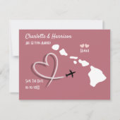 ハワイでの結婚式場 保存日付 セーブザデート (正面)