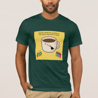 ハワイでコーヒーと80年代の音楽Tシャツ Tシャツ