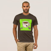 ハワイで80年代の音楽とコーヒー Tシャツ (正面フル)