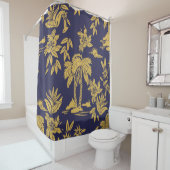 ハワイとのシームレスなヴィンテージデザインデザイン, trop シャワーカーテン (インサイチュ)