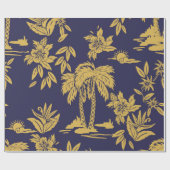 ハワイとのシームレスなヴィンテージデザインデザイン, trop ラッピングペーパー (フラット)