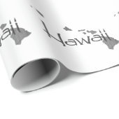 ハワイとChalkboardバックグランドラッピング紙 ラッピングペーパー (ロールコーナー)