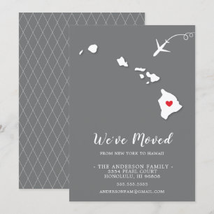 ハワイに引越しのお知らせ 招待状