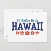 ハワイに行きたい ポストカード (正面/裏面)