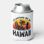 ハワイに行きたい 缶クーラー (缶正面)