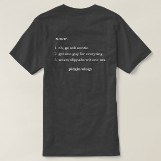 ハワイのおもしろいおじさん（Unko）デザインのグレーTシャツ Tシャツ
