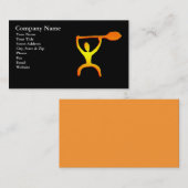 ハワイのかい人の岩石彫刻の名刺 名刺 (正面/裏面)