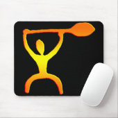 ハワイのかい人の岩石彫刻-マウスパッド マウスパッド (マウス)